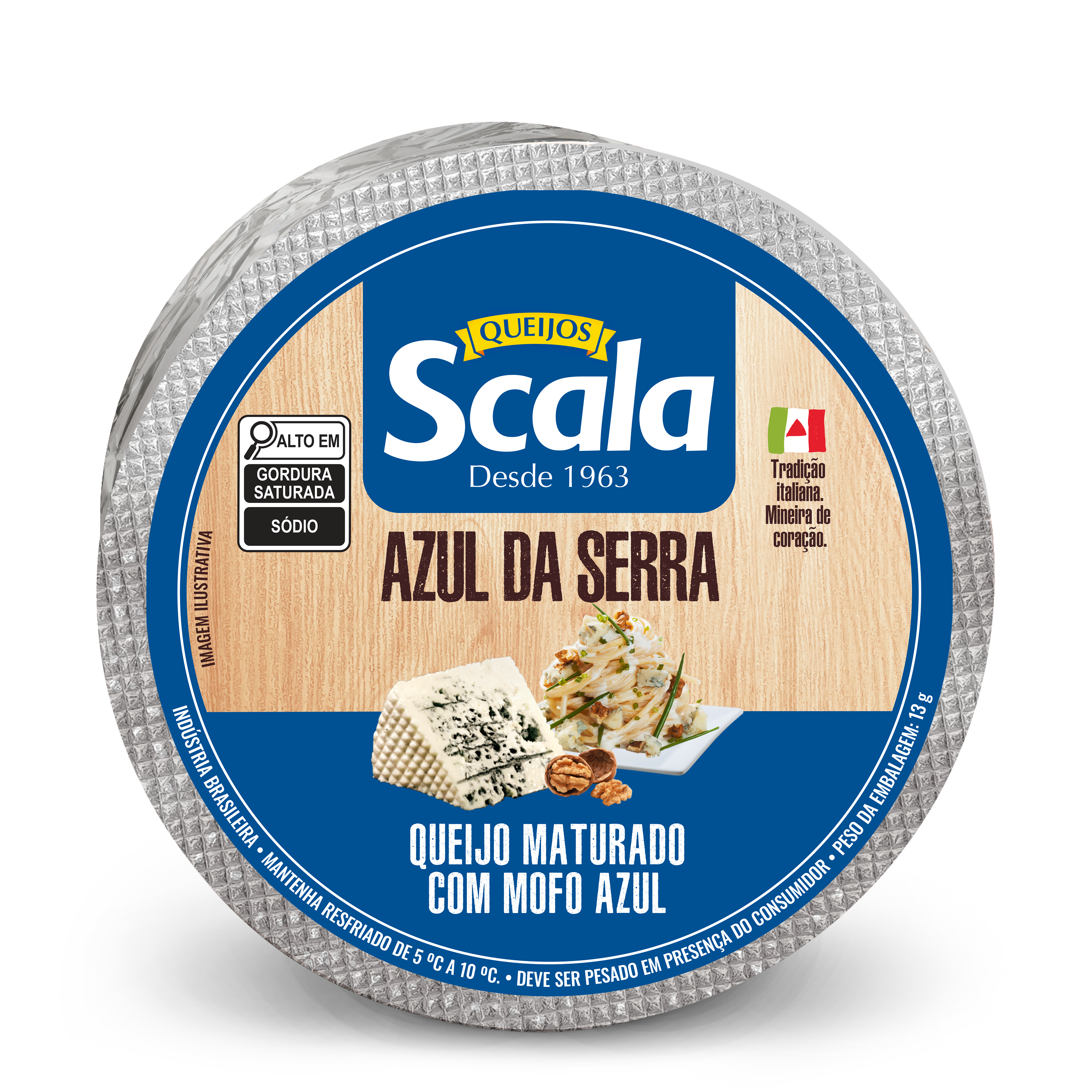 Queijo Gorgonzola Scala - pedaço entre 210g e 225g