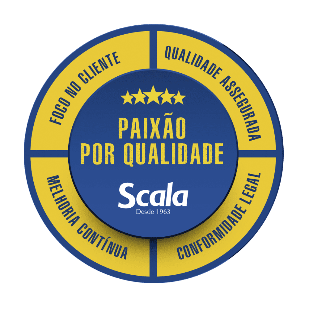 Logo paixão por qualidade Scala